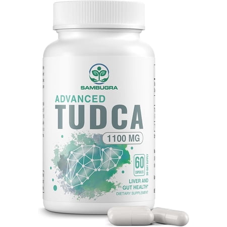 TUDCA Liver Supplements 1100mg, Ultra Strength Bile Salt TUDCA Supplement, Liver Support for Liver Cleanse Detox and Repair, 60 Capsules
