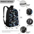 thumbnail image 3 of Jeiento Shark Backpack for Boys 8-10 10-12 Elementary School Boobags with Lunch Box Pencil Case Kindergarten Middle School Bag Rucksack for Kids Child Back To School Satchel, 3 of 7