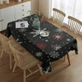 thumbnail image 2 of Rectangle Table Clothes Christmas Snowflake Winter Table Cloth,Pattern Oil-Proof Table Cloths for Picnic Party Halloween Fall Thanksgiving Christmas, 2 of 5