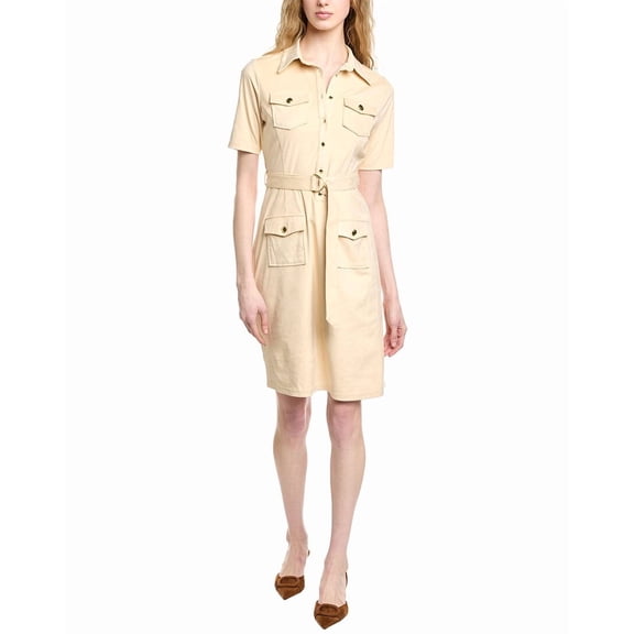 Nanette Nanette Lepore womens Shirtdress, 12, Brown