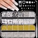 thumbnail image 1 of 2 cajas de cuentas de metal para uñas (plata + oro) y flores 3D y diamantes de imitación de cristal para arte de uñas, perlas de parte trasera plana, cristales, perlas, dijes de uñas, lazos, corazón,, 1 of 5