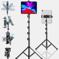 KDD Tablet Tripod, iPad Tripod Stand 61", Tablet Mount 4-15'' for iPhone, Camera, Aluminum 360° Rotating