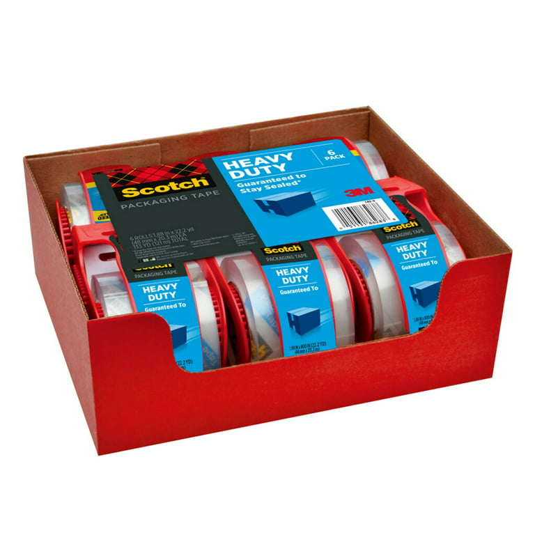 Scotch Heavy Duty Shipping Packaging Tape, 142-ESF, 1.88 in x 22.2 yd(48 mm  x 20,3 m) 64204 - Strobels Supply
