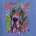 thumbnail image 2 of Colorful Beagle | Dogs Love You | Dean Russo Art Animal Lover Unisex Hoodie Sweatshirt, Vintage Heather Blue, X-Large, 2 of 6