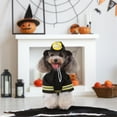 thumbnail image 6 of UOSIA Firefighter Dog Costume Halloween Pet Fireman Costume, Dog Cosplay Costume, 6 of 7