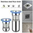 thumbnail image 2 of Naierhg Anti-clogging Floor Drain Rustproof Corrosion Resistant Easy Installation Bathroom Drain Sewer Core Hair Catcher Short B, 2 of 8