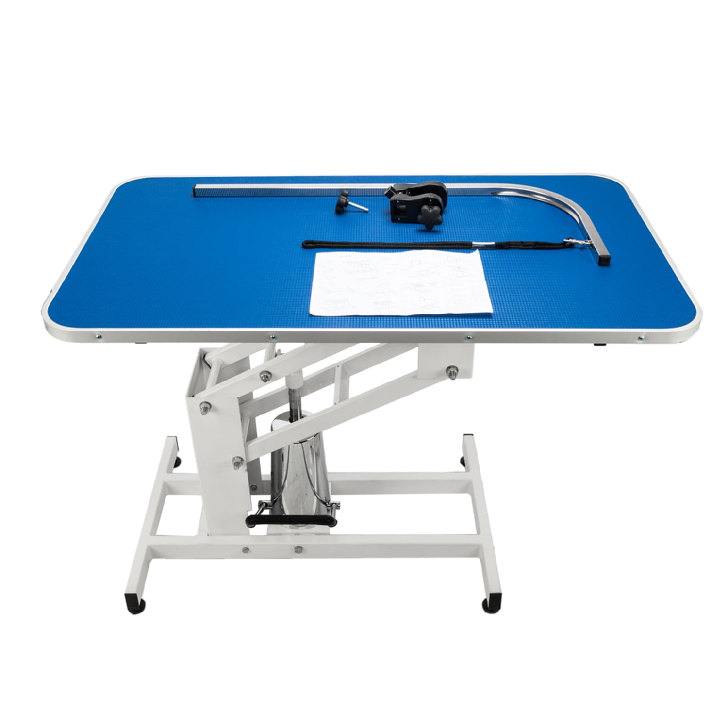 Pefilos 42" Pet Grooming Table for Dogs, Adjustable Heavy Type Hydraulic Grooming Table with Adjustable Arm, Pink Pefilos 42" Pet Grooming Table for Dogs, Adjustable Heavy Type Hydraulic Grooming Table with Adjustable Arm, Pink
