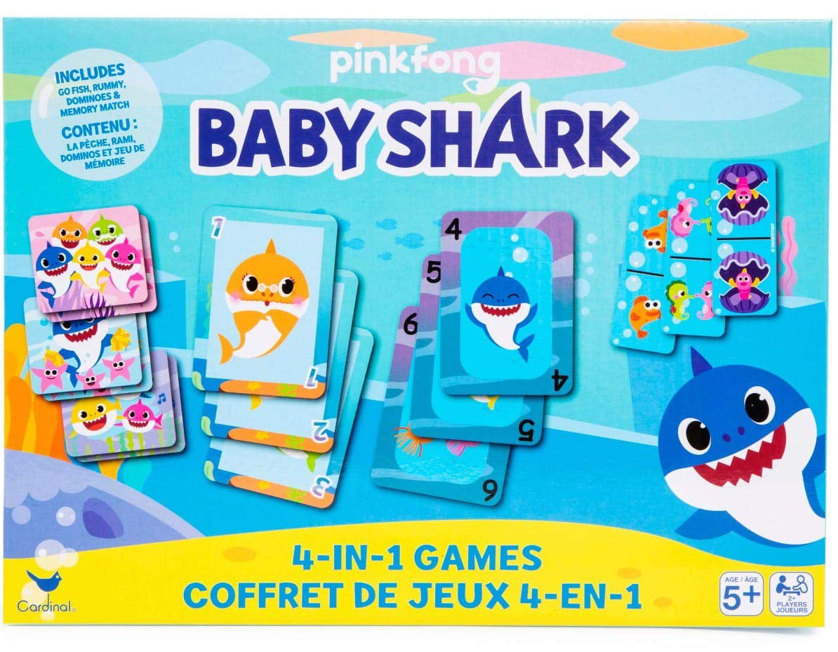 Rare Pink Fong Baby Shark Memory Card Game