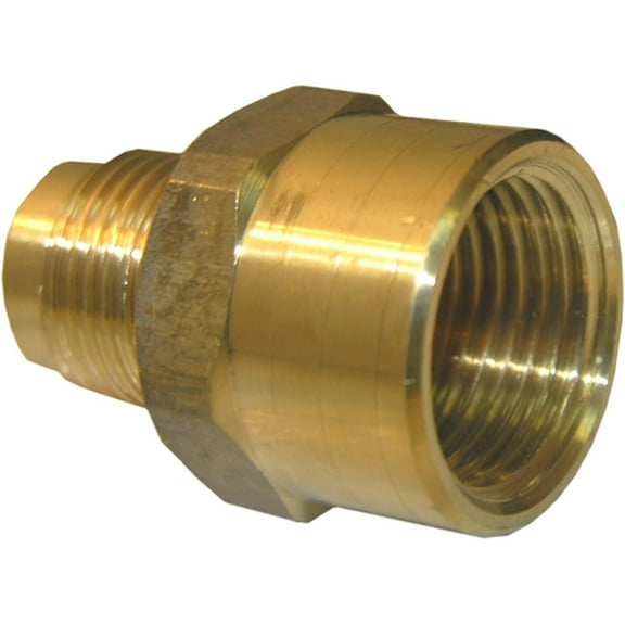 LASCO 17-5855 5/8-Inch Female Flare by 1/2-Inch Male Flare Brass Adapter
