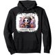 thumbnail image 1 of All I Need is Pizza and Horror Movies - Sudadera con capucha con diseño de esqueleto feliz, 1 of 2