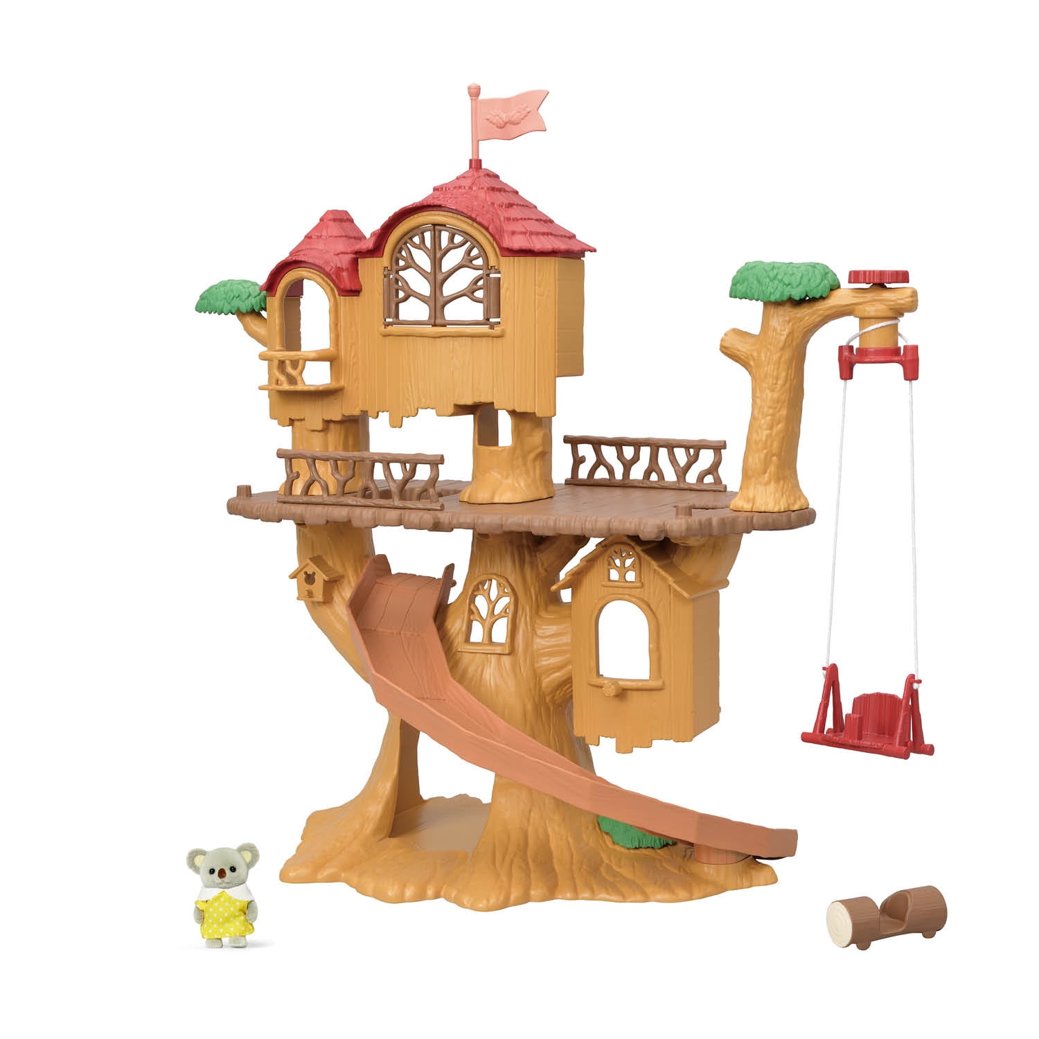Calico Critters Adventure Treehouse Gift Set, Dollhouse Playset with Figure and Accessories.