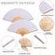 thumbnail image 2 of Papel blanco plegable de bambú con ventilador de mano Speedd (50 unidades), 2 of 7