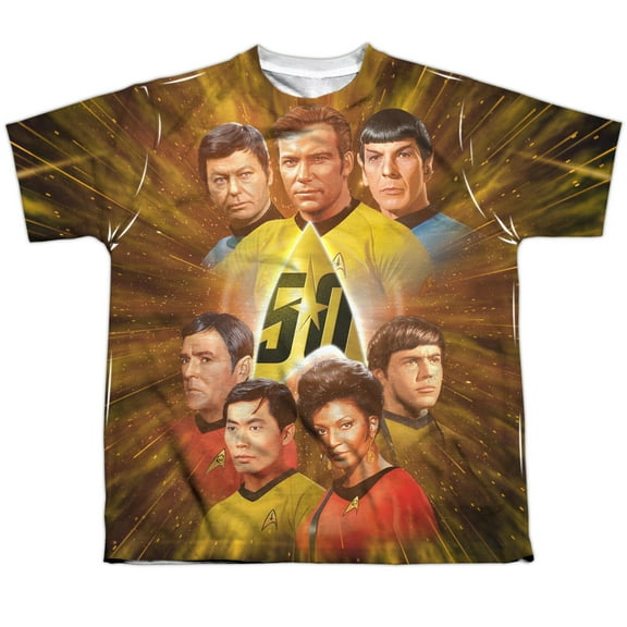 Star Trek - 50Th Anniversary Crew - Youth Short Sleeve Shirt - Large