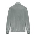 thumbnail image 4 of Uootdi Plus Size Sequin Tops for Women Sparkly Glitter Bow Crewneck Long Sleeve Shirts Evening Party Night Top Going Out Pullover Gift, 4 of 6
