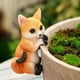 thumbnail image 1 of Adorables animales creativos estatuas escultura resina modelo miniatura figuritas hogar zorros Sharpla Estatuilla de conejito, 1 of 7