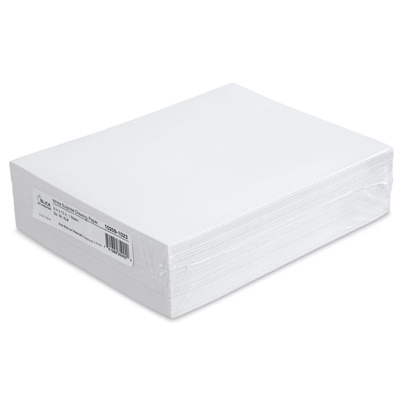 Blick Sulphite Drawing Papers - 9" x 12", White, 500 Sheets, 60 lb