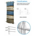 thumbnail image 3 of Blue Beige Wood Grain Blackout Curtains French Door Curtains for Door Window, Modern Shabby Chic Board Privacy Drapery for Patio/Sidelight Doors, 1 Panel with Tieback, 25 x 72 Inches, 3 of 6