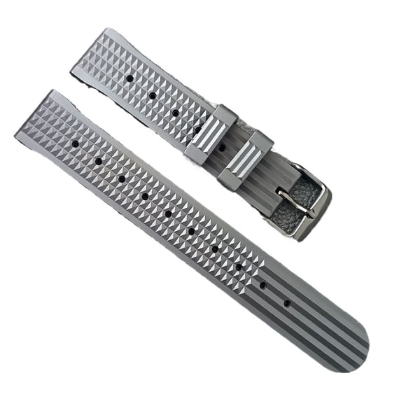 WANGQ Matching 20 22mm black orange strap Men's watches rubber strap accessories watch parts Brand watch bands