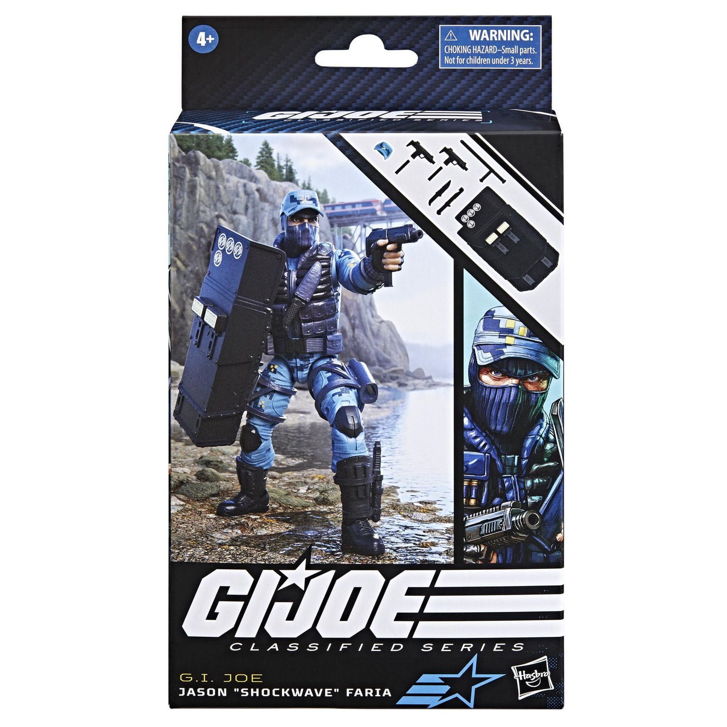 G.I. Joe Classified Series Jason "Shockwave" Faria, Collectible G.I. Joe Action Figure, 105, 6 inch Action Figures For Boys & Girls, With 9 Accessory Pieces