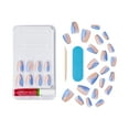 thumbnail image 4 of KISS Voguish Fantasy, Press-On Nails, Beauty Schooler, Blue, Short Coffin, 28 Count, 4 of 8
