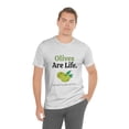 thumbnail image 3 of Olives Are Life T-shirt Unisex, Funny Olive Lover Short Sleeve Nostalgic Tee, Gray, Large, 3 of 9