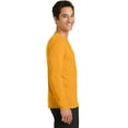 thumbnail image 3 of Port & Company Long Sleeve Performance Blend Tee-XL (Gold), 3 of 6