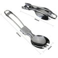 thumbnail image 2 of Foldable Stainless Steel Cutlery Picnic Camping Outdoor Tableware Folding Spoon, 2 of 7