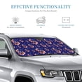 thumbnail image 3 of DouZhe Car Sunshades for Windshield, American Flag Abstract Dollar Sign Pattern Car Sun Shade Block Heat and UV Rays, 55" x 30", 3 of 8