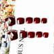 thumbnail image 2 of 24pcs Rhinestones Inlaid Toenail Patch Red Wine Glue Type Removable Short, 2 of 4