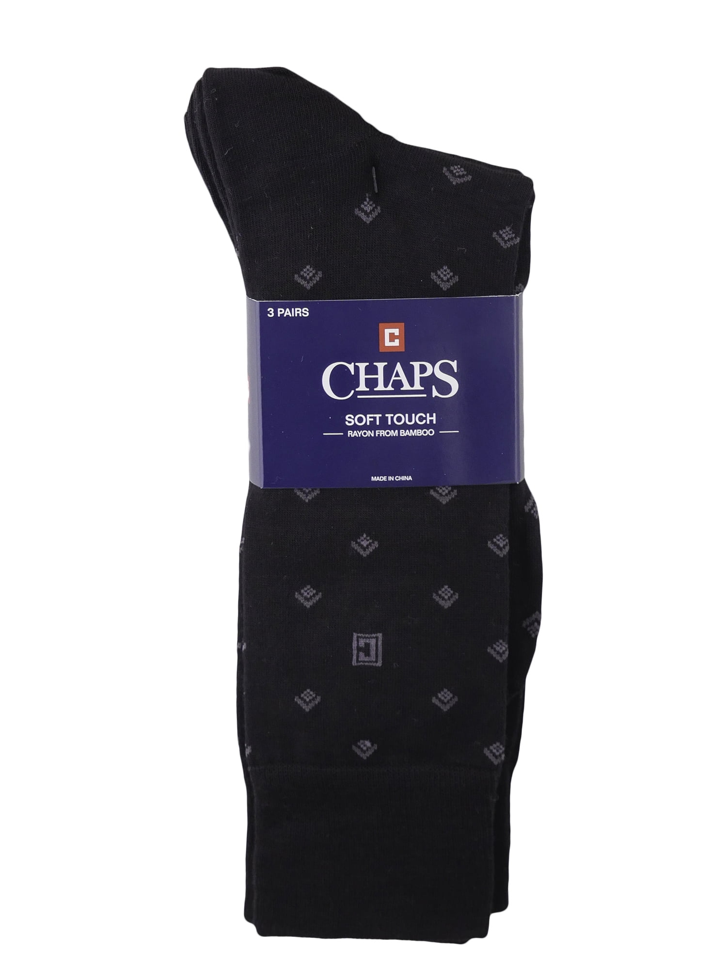 Diamond Dress Socks, 3 Pairs