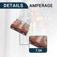 thumbnail image 5 of Unique Bargains Car Fuse Blade Style Fuses 7.5A ATO Fuse Durable Short Circuit Protection Brown 15Pcs, 5 of 6