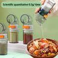 thumbnail image 1 of YAOMOBB Condiment Bottle Visible Spice Bottles Press Design Jars for Salt Sugar Seasonings, 1 of 6