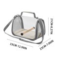 thumbnail image 3 of QIPOPIQ Portable Small Bird Travel Cage Carrier, A Convenient Go Out Solution for Various Birds and Lizard, Featuring a Standing Perch and Comfortable Mat, 3 of 9