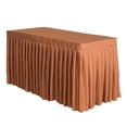 thumbnail image 1 of Cubierta de 47 Pulgadas perfecl para Decoración Del Kahki Falda de mesa ajustada, 1 of 7