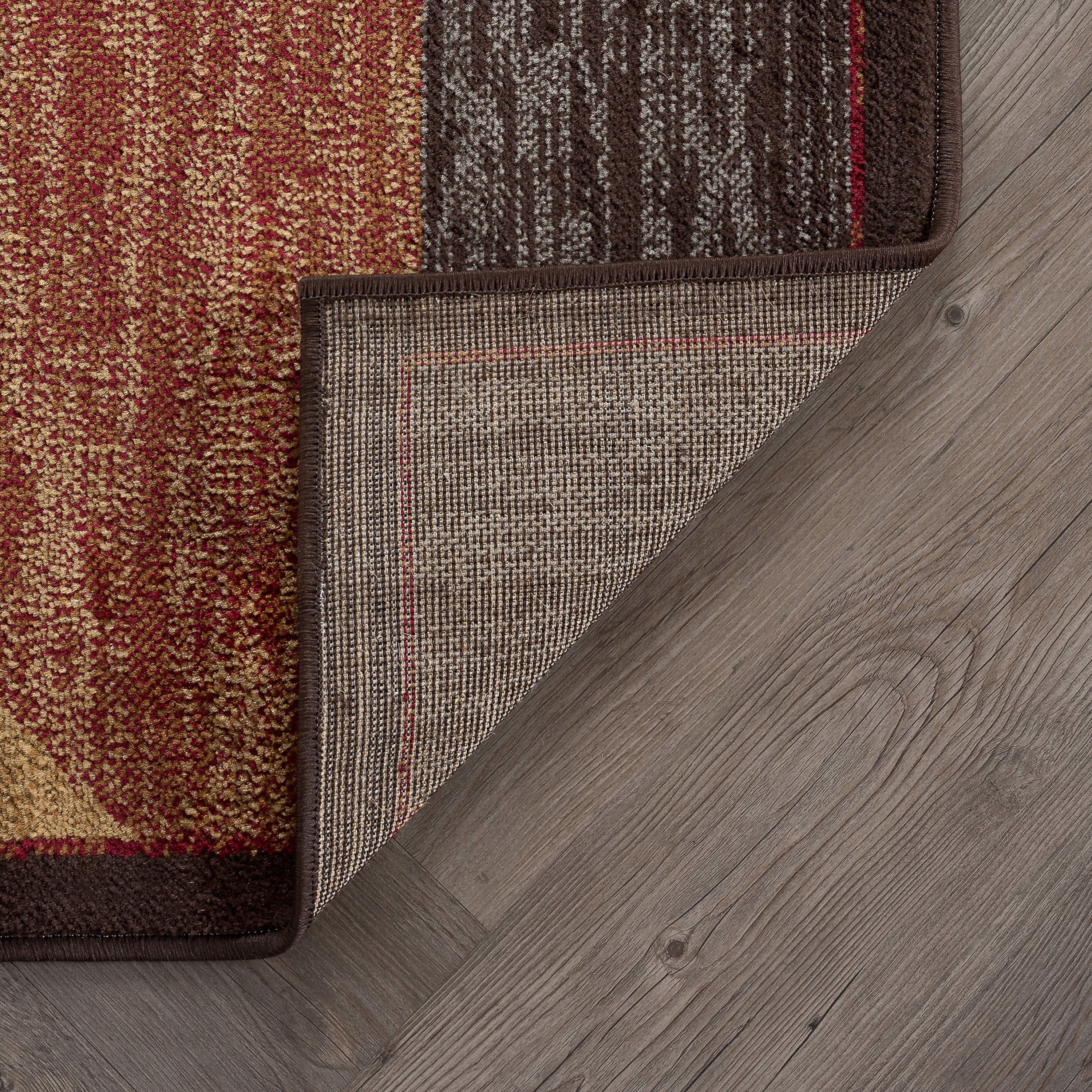 Elegance Contemporary 5' x 7' Multi-Color Polypropylene Indoor Area Rug