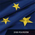 thumbnail image 5 of G128 2 Pack: Alaska AK State Flag | 2x3 Ft | ToughWeave Series Embroidered 300D Polyester | Embroidered Design, Indoor/Outdoor, Brass Grommets, 5 of 8
