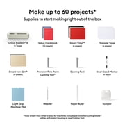 Cricut® Explore 5 Smart Die-Cutting Machine Starter Bundle, Cream