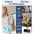 thumbnail image 2 of Label Maker Machine With Tape  Rechargeable Backlit Labelmaker Replacement For Ptouch M950 12mm Inkless Printer Teacher School Office Supplies, 2 of 9