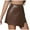 A86-Brown, variant on Skirts for Women High Waisted Trendy A Line Elastic Waist Casual Office Work Spring Summer Skirt(Khaki,L)