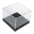 thumbnail image 3 of Vitrina acrílica de mostrador, caja cúbica, soporte de exhibición transparente y versátil para cosméticos y figuras de acción. Base de 20 cm x 10 cm, 3 of 7