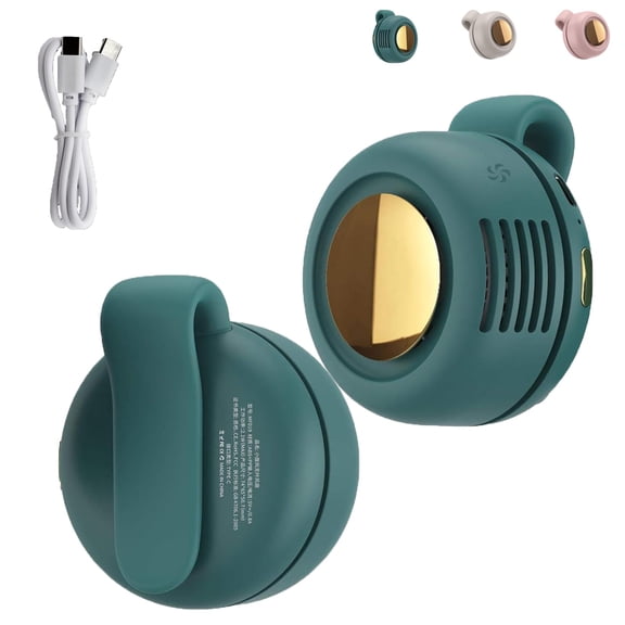 Whirlwind Clip Fan, 3-in-1 Clip/Waist/Neck Fan with 3 Speeds, Portable Silent Bladeless Electric Fan, Hands-Free Cooling for Outdoor Travel Office