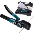 thumbnail image 2 of Upgrade Hydraulic Crimping Tool/Hydraulic Crimper with 9 Dies for Stainless Steel Cable Railing System, Cable Railing Hardware Hydraulic Crimping Tool DC03, 2 of 7