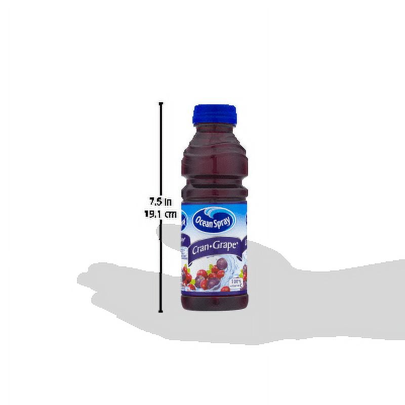 Ocean Spray Cranberry Grape Juice Drink Cocktail, 15.2 fl oz Bottle, Shelf-Stable