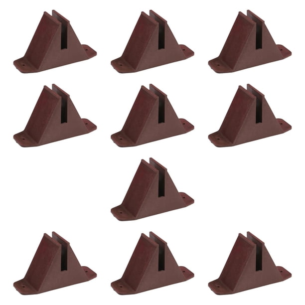 10 pies de valla antideslizantes para perros, soporte para puerta de interior, puerta triangular para perros marrón