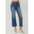 thumbnail image 5 of Risen Jeans - High Rise Cropped Straight Leg Jeans in Vintage Indigo (27" Inseam) - RDP5572, 5 of 11