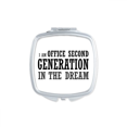 thumbnail image 1 of Office Second Generation Square Mirror Portable Compact Pocket Makeup Double Sided Glass, 1 of 3