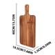 thumbnail image 3 of HWRETIE Utensilios de cocina Tabla de cortar de madera maciza Tabla para pizza y filetes Tabla de cortar de cocina especial Herramienta de preparación de alimentos duradera, 3 of 5