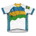 thumbnail image 1 of Karakalpakstan Flag Short Sleeve Cycling Jersey  for Women - Size S, 1 of 3