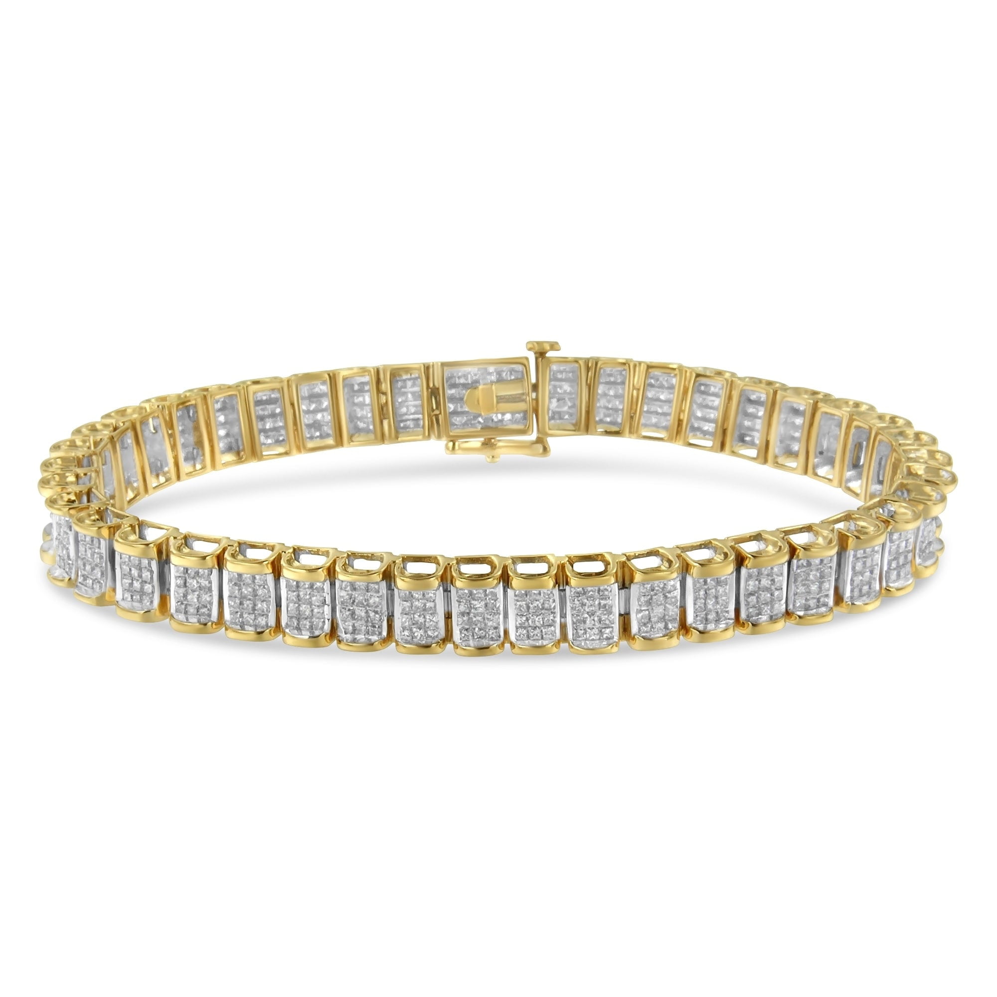 14k Yellow Gold Diamond Tennis Bracelet – Diamond Tales
