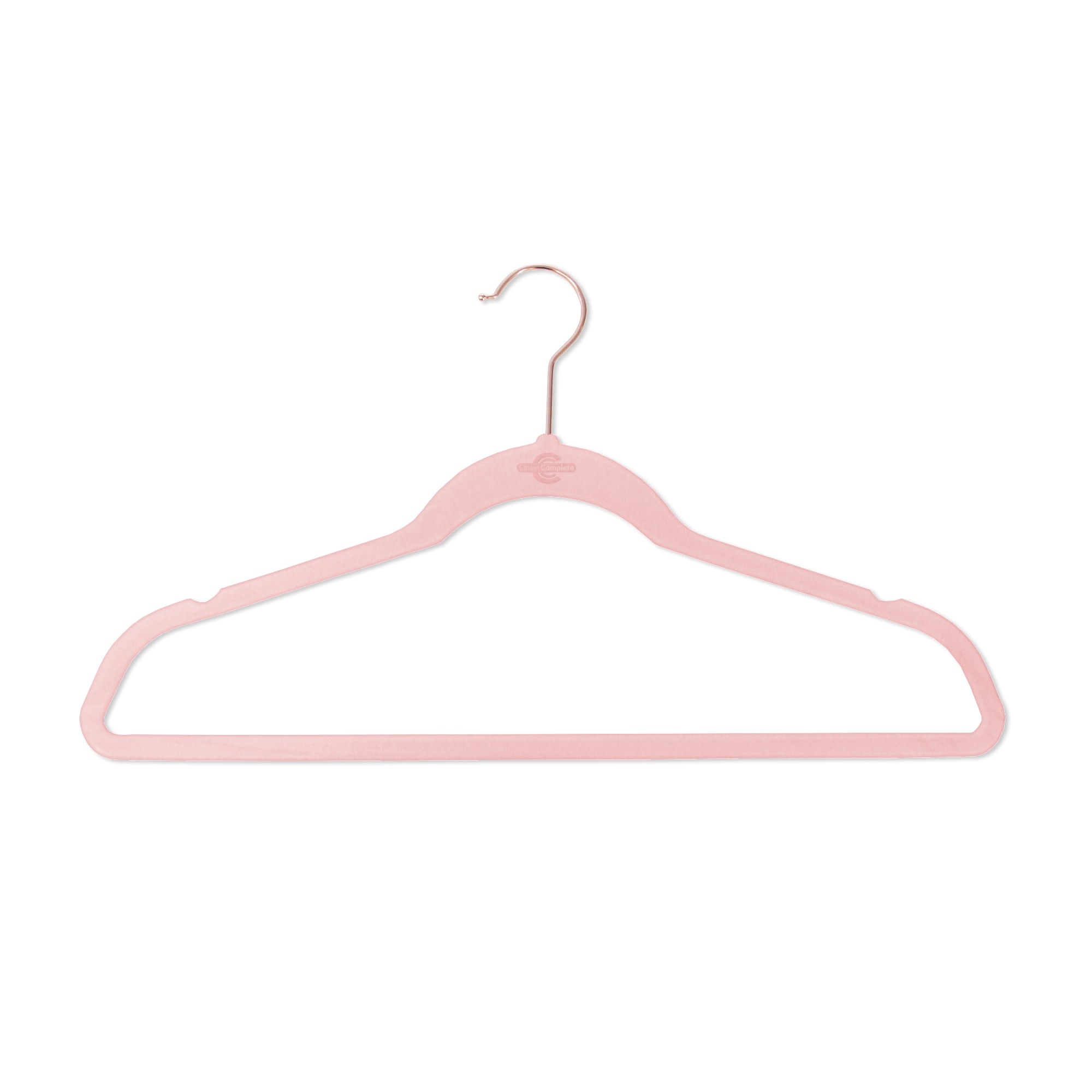 Closet Complete 50 Pack Velvet Hangers Rose Quartz With Gold Closet Complete 50 Pack Velvet Hangers Rose Quartz With Gold Hook Com